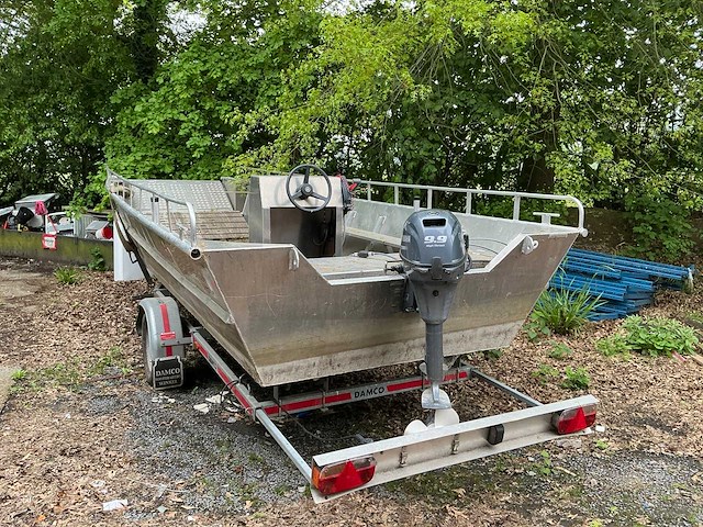 Aluminiumjon jon 662 alu boot op trailer damco - afbeelding 12 van  16