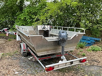 Aluminiumjon jon 662 alu boot op trailer damco - afbeelding 12 van  16