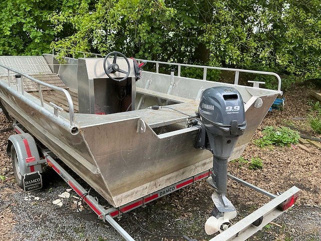 Aluminiumjon jon 662 alu boot op trailer damco - afbeelding 13 van  16