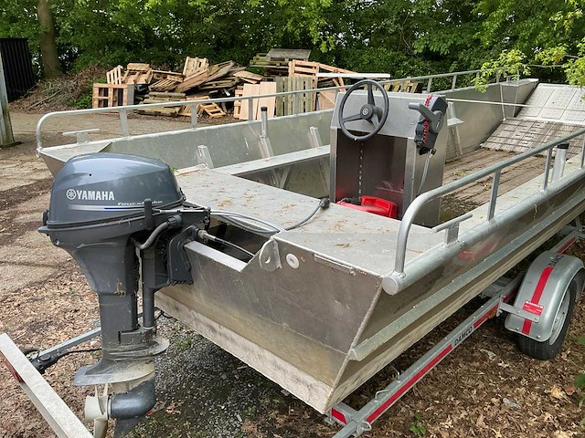 Aluminiumjon jon 662 alu boot op trailer damco - afbeelding 14 van  16