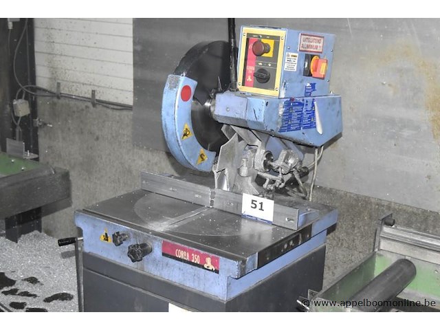 Aluminiumzaagmachine mep cobra 350, vv aanvoer en afvoer, werking niet gekend - afbeelding 2 van  4