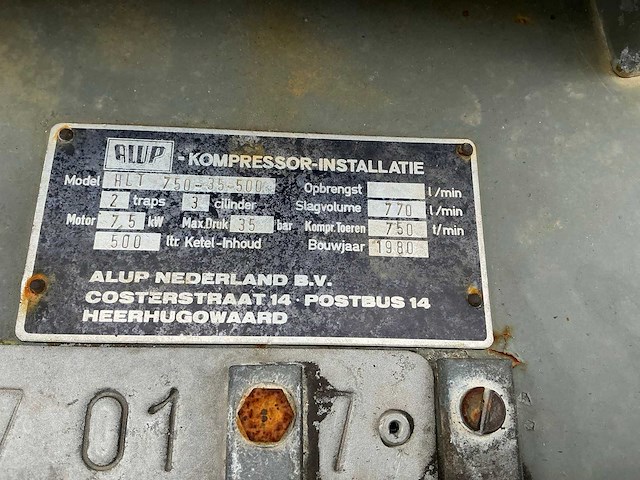 Alup hlt 750-35-500 luchtcompressor - afbeelding 3 van  4
