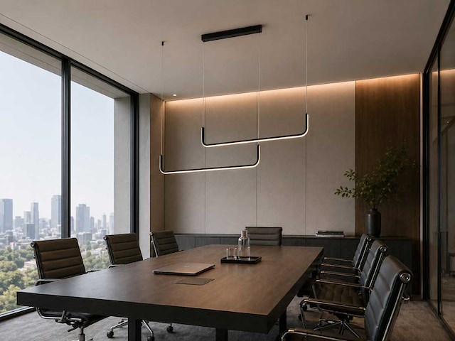 Alura hanglamp 100cm&100cm duo lijn 40w led 3cct kleur & 3 stappen dimmen(1x) - afbeelding 7 van  9