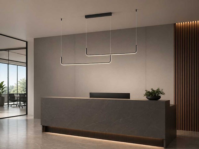 Alura hanglamp 100cm&100cm duo lijn 40w led 3cct kleur & 3 stappen dimmen(2x) - afbeelding 1 van  9