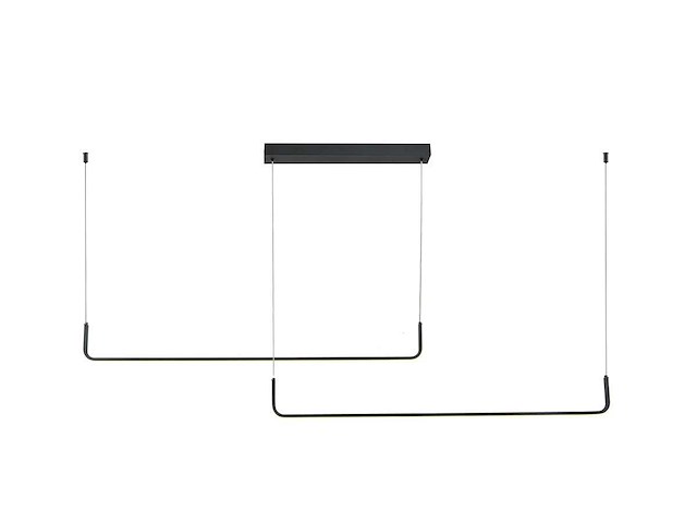 Alura hanglamp 100cm&100cm duo lijn 40w led 3cct kleur & 3 stappen dimmen(2x) - afbeelding 2 van  9