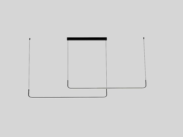 Alura hanglamp 100cm&100cm duo lijn 40w led 3cct kleur & 3 stappen dimmen(2x) - afbeelding 3 van  9