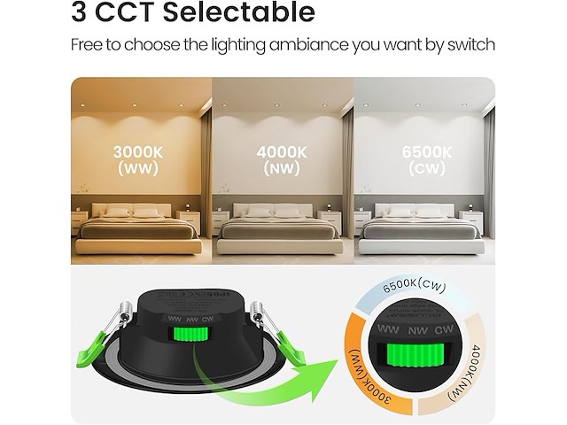 Alusso led-inbouwspot (6 stuks) - afbeelding 6 van  6