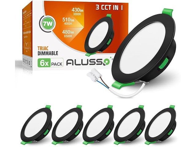 Alusso led-inbouwspot (6 stuks) - afbeelding 1 van  6