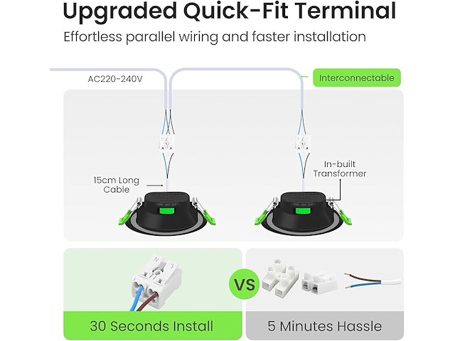 Alusso led-inbouwspot (6 stuks) - afbeelding 2 van  6