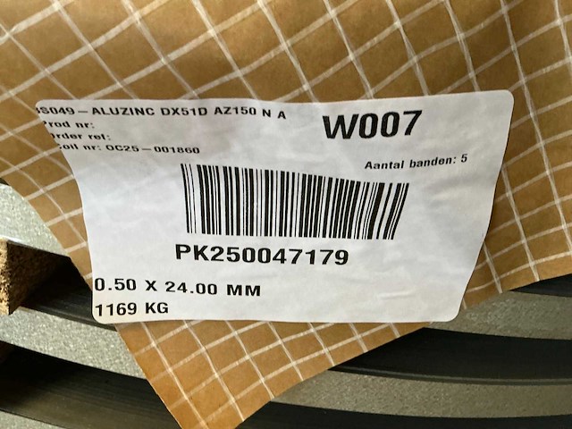 Aluzinc dx51d az150 n a coil (20x) - afbeelding 2 van  10
