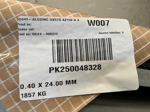 Aluzinc dx51d az150 n a coil (24x) - afbeelding 6 van  8