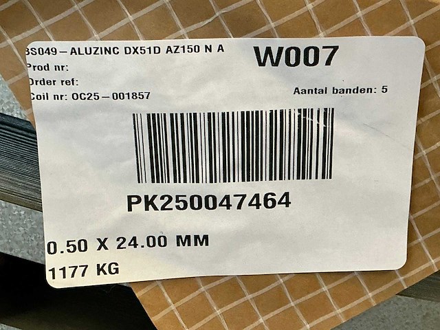 Aluzinc dx51d az150 n a coil (25x) - afbeelding 8 van  9