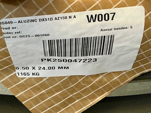Aluzinc dx51d az150 n a coil (25x) - afbeelding 9 van  9