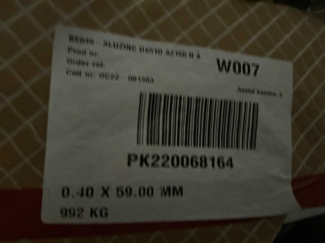 Aluzinc dx51d az150 na coil (14x) - afbeelding 3 van  7