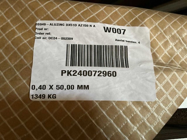 Aluzinc dx51d az150 na coil (18x) - afbeelding 5 van  8
