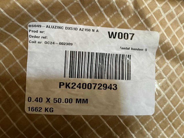 Aluzinc dx51d az150 na coil (18x) - afbeelding 6 van  8