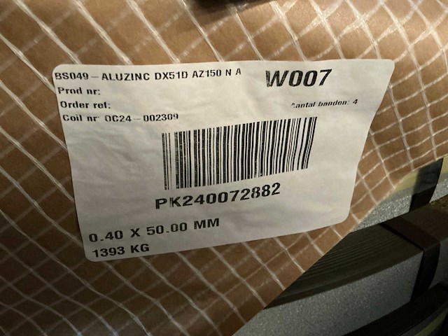 Aluzinc dx51d az150 na coil (18x) - afbeelding 7 van  8