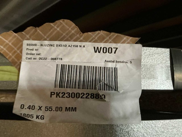 Aluzinc dx51d az150 na coil (22x) - afbeelding 4 van  8