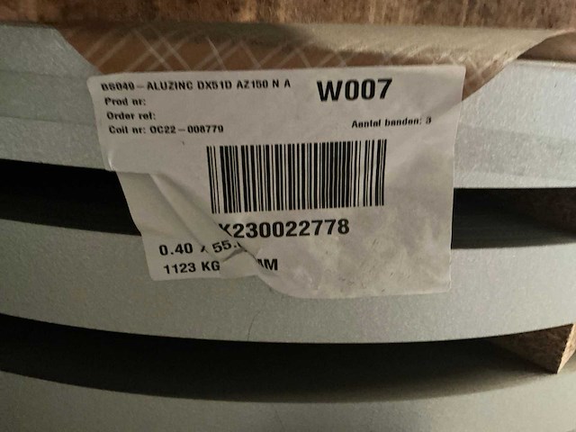 Aluzinc dx51d az150 na coil (3x) - afbeelding 3 van  3