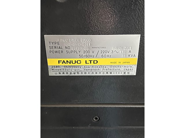 Amada nc-lasersnijmachine - afbeelding 2 van  13