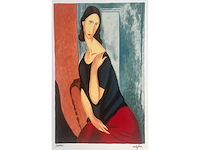 Amadeo modigliani - jeanne hebuterne (naar) - serigrafie - afbeelding 1 van  6