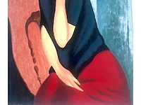Amadeo modigliani - jeanne hebuterne (naar) - serigrafie - afbeelding 6 van  6