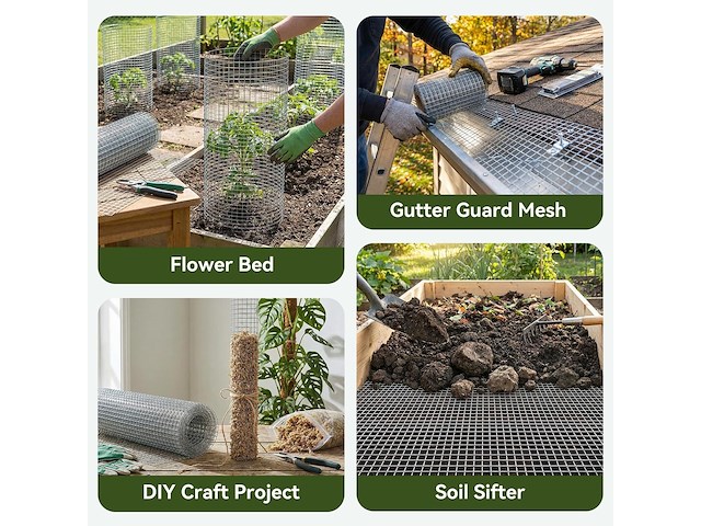 Amagabeli kippengaas (1,2m x 15m) - afbeelding 2 van  5