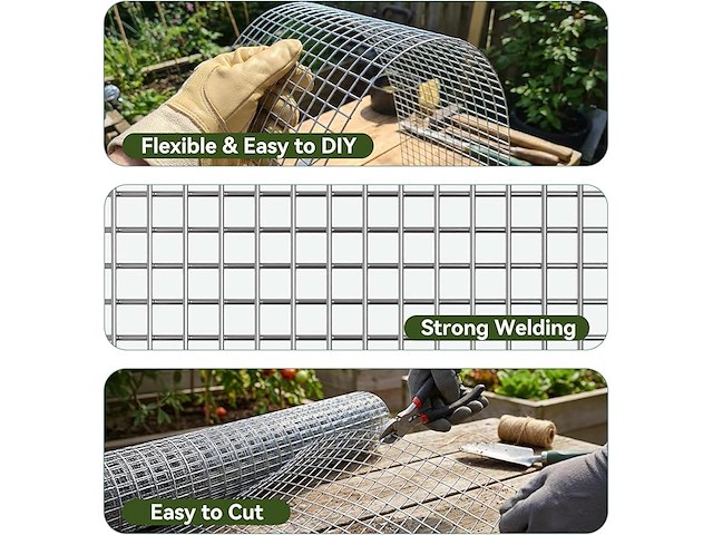 Amagabeli kippengaas (1,2m x 15m) - afbeelding 4 van  5