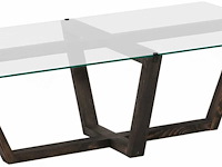 Amalfi salontafel | gehard glas | antraciet - afbeelding 5 van  7