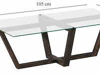 Amalfi salontafel | gehard glas | antraciet - afbeelding 6 van  7