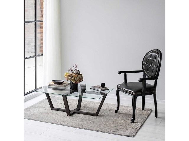 Amalfi salontafel | gehard glas | antraciet - afbeelding 2 van  6
