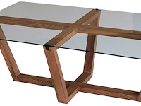 Amalfi salontafel | gehard glas | walnoot - afbeelding 8 van  8