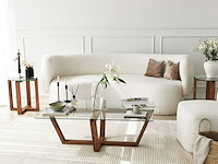 Amalfi salontafel | gehard glas | walnoot - afbeelding 3 van  8