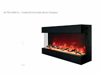 Amantii - 40 - tru view - xl - 100cm - 3-zijdig - insert - electric stove - afbeelding 1 van  1