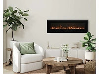 Amantii - wm-fm-34-4423-bg - 86 cm - front: zwart glas - insert - electric stove - afbeelding 2 van  2