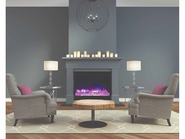 Amantii - zero cl - 31-3228-stl - 80 cm - toestel + kader - electric stove - afbeelding 3 van  3