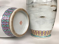 Amazing pair of jingdezhen chinese vases - afbeelding 13 van  36