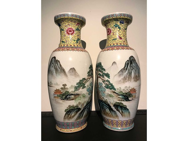 Amazing pair of jingdezhen chinese vases - afbeelding 22 van  36