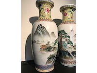 Amazing pair of jingdezhen chinese vases - afbeelding 24 van  36