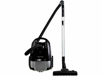 Amazon basics bagged vacuum, krachtig, voor harde vloeren en tapijten, hepa-filter, compact en lichtgewicht, 700 w, 1,5 l, zwart