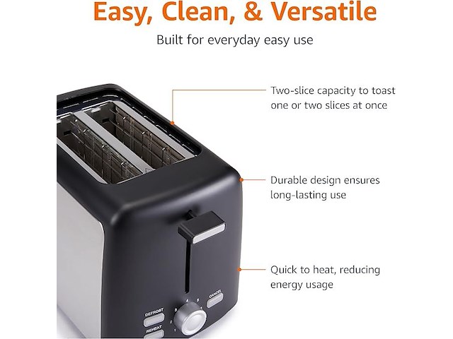Amazon basics broodrooster - afbeelding 2 van  4