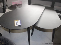 Amazone set van 2 bijzettafels alu charcoal - afbeelding 2 van  2