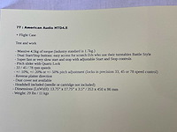 American audio htd4.5 lp afspeelapparatuur - afbeelding 5 van  5