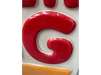 American burger king 2,5 meter verlicht bord - diverse lichtapparatuur - afbeelding 3 van  7