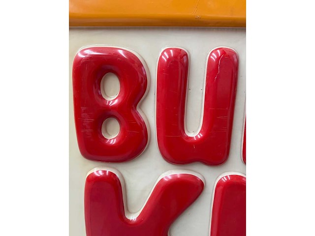 American burger king 2,5 meter verlicht bord - diverse lichtapparatuur - afbeelding 4 van  7