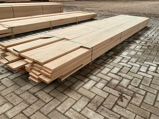 Amerikaan eiken planken 27x150 mm voorgeschaafd (26x) - afbeelding 3 van  5