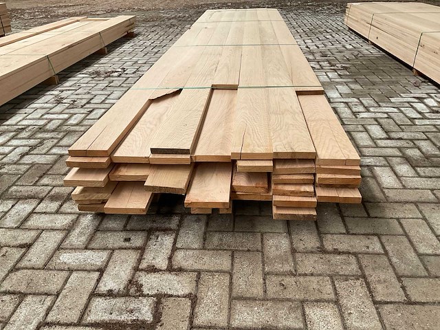 Amerikaan eiken planken 27x150 mm voorgeschaafd (26x) - afbeelding 4 van  5