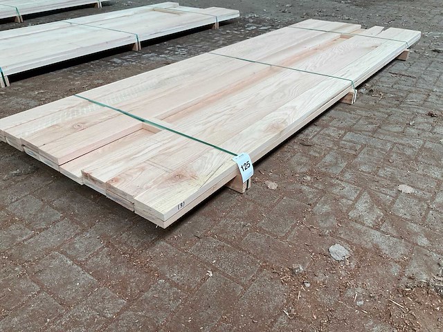 Amerikaans eiken planken 27x125 mm voorgeschaafd (15x) - afbeelding 1 van  5