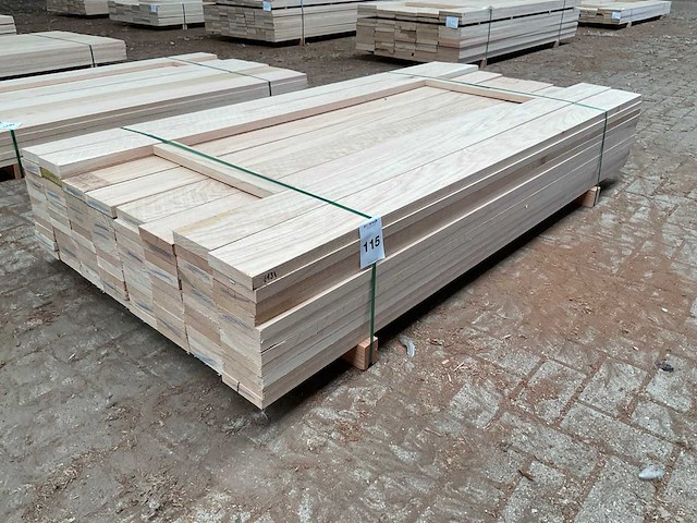 Amerikaans eiken planken 27x125 mm voorgeschaafd (84x) - afbeelding 1 van  2