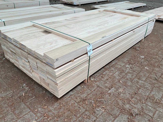Amerikaans eiken planken 27x125 mm voorgeschaafd (98x) - afbeelding 1 van  5